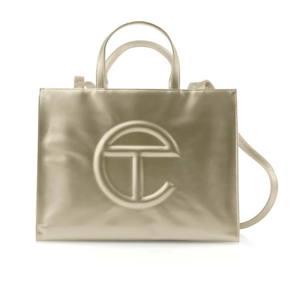 COPY - Authentic Telfar Gold Medium Shopping Bag